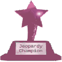 Jeopardy Champion Trophy