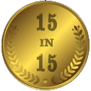 15in15 Gold Badge